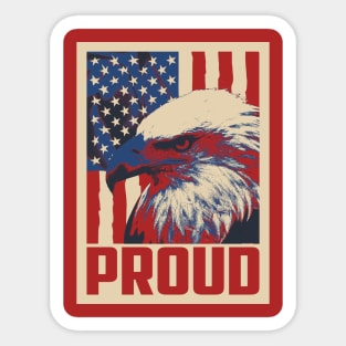 4th Of July Proud To Be An American Sticker